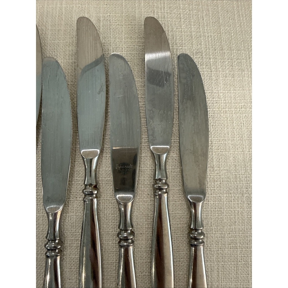 6 - Reed & Barton PERTH Modern Solid Knives Stainless Flatware 8.5" Rebacraft - Picture 3 of 6
